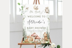 Baby Shower Welcome Sign Template 224 Product Image 1
