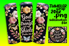 Sublimation Tumbler Template 20oz , Christian Product Image 1