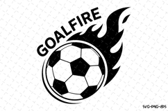Goalfire Svg | Game Day Svg | Sport Svg | Svg Cut Files Product Image 1