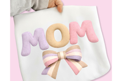 Mother's Day PNG, Crochet MAMA PNG, Faux Yarn Mama Bow PNG Product Image 12