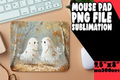 Adorable Spooky Ghost Mouse Pad Art PNG Product Image 1