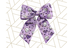 Halloween Bow Clipart, Bright Holiday Ribbon PNG Product Image 4