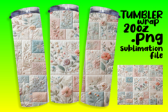 Exclusive Tumbler Design File , Patchwork Product Image 1
