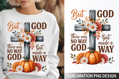 But God there was Sublimation Design - Christian Png Product Image 1