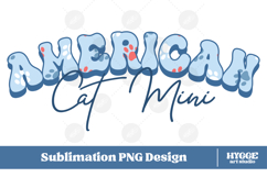 American Cat Mama Papa 4th of July USA Paw DTF PNG Bundle Product Image 3