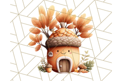 Autumn Treehouse &amp; Woodland Cabin PNG Clipart Product Image 4