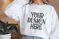 White Gildan 18000 Sweatshirt Mockups ,18000 Mockups Product Image 1