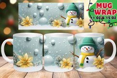 Snowy Serenity Christmas Mug Sublimation | 11oz &amp; 15oz Product Image 1