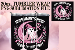 RADIANT LOVE 20oz TUMBLER WRAP, Ghost Cancer Product Image 1
