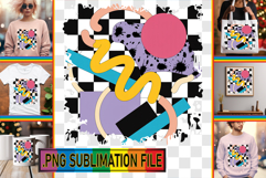 Vibrant TSHIRT Magic PNG, Funky Pattern Product Image 1