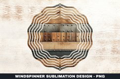 Wooden Wind Spinner Sublimation Design Product Image 1