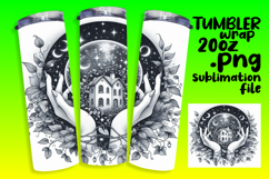 SLEEK 20oz PNG Tumbler Artwork , Mystic Product Image 1