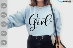 Quote For Girl SVG Design / Just A Small Town Girl SVG Product Image 1