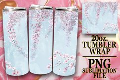 Glittery Leopard Flower Tumbler Design: Sublimation - 20oz Product Image 1