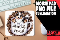 VIBRANT desk MAT PNG Inspiration, Coffee Dog Product Image 1