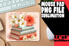 Enchanted Mouse Mat Sublimation Style, Books Product Image 1