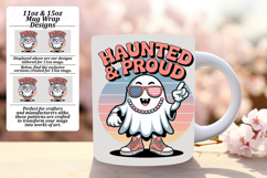 Sleek 11oz Png Mug Wrap Artwork , Funny Ghost Product Image 1