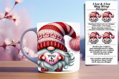 Dynamic 11oz Mug Wrap Png Template , Gnomes Product Image 1