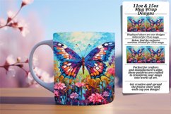 Spring Awakening: 3D Butterfly Mug Art Product Image 1