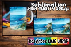 Watercolor Wonder Mug Wrap Sublimation, 11oz 15oz Product Image 1