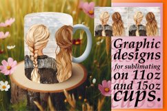 Chic Watercolor Girls Tribe Mug Wrap: 11oz 15oz Product Image 1