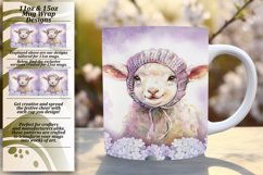 Sublimation 15oz Mug Wrap Png Design , Animals Product Image 1