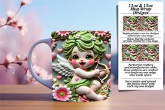 Warm 11oz Mug Wrap Png Artwork , 3D Cupid Product Image 1