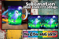 Refreshing vibes 11oz 15oz sublimation wrap, Ghost Product Image 1