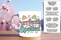 Dynamic 15oz Mug Wrap Png Artwork , Cat Quote Product Image 1