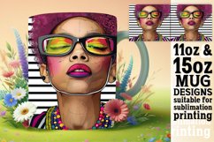 Melanin Muse: Portrait Mug Wrap,11oz/15oz Product Image 1