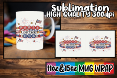 Happy moments 11oz 15oz sublimation wrap, Patriotic Product Image 1
