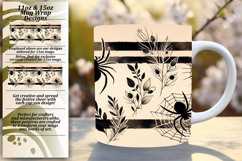 Inspirational 11oz Mug Wrap Png Artwork , Halloween Product Image 1