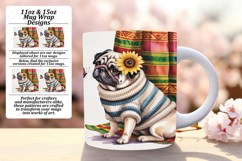 Inspiring 11oz Mug Wrap Png Design , Cute Dog Product Image 1