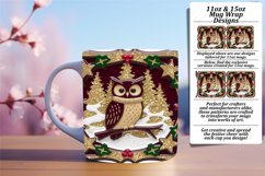 Joyful 11oz Mug Wrap Png Artwork , 3D Xmas Product Image 1
