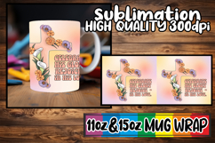 Serene beauty 11oz 15oz mug wrap, Cross Product Image 1