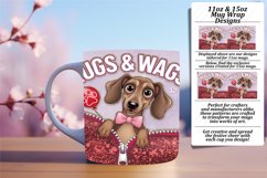 Charming 15oz Mug Wrap Png Artwork , Valentines Product Image 1