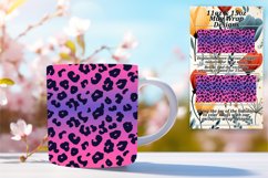 Glitter Leopard Print Mug Wrap 11oz/15oz Design Delight Product Image 1