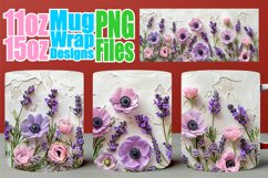 Spring Serenade Mug Wrap - Sublimation Elegance Product Image 1