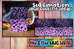 Glitzy Wildflower &amp; Leopard Luxe Mug Decals 15oz 11oz Product Image 1