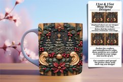 Luxurious 11oz Mug Wrap Png Design , Christmas Product Image 1