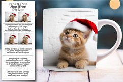 Holiday Cats Mug Wrap: 11oz &amp; 15oz Product Image 1