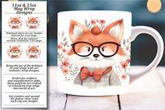 Sweetheart Sippers: Watercolor Valentine's Mug Wraps Product Image 1