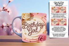 LUXURIOUS 11oz PNG Mug Wrap Template , Girl Quote Product Image 1