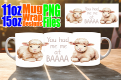Serene beauty 11oz 15oz mug wrap, Funny Animals Product Image 1