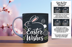 Joyful 15oz Mug Wrap Png Design , Easter Bunny Product Image 1