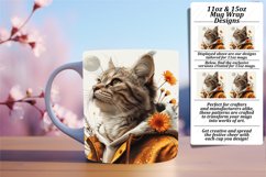 Charming Cat Craze Mug Wrap - 11oz/15oz Product Image 1