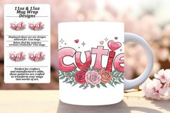 Lovely 11oz Mug Wrap Png Artwork , Valentines Product Image 1