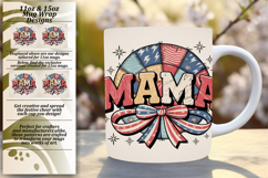 Artistic 11oz Mug Wrap Png Template , Mama Product Image 1