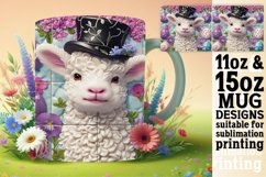 Joyful Spring Bunny Wrap Sublimation 15oz Product Image 1