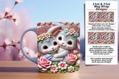 Warm 11oz Mug Wrap Png Template , Sweet Animals Product Image 1